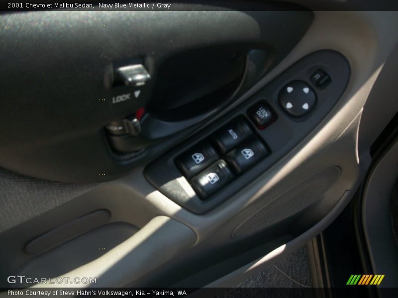 Navy Blue Metallic / Gray 2001 Chevrolet Malibu Sedan