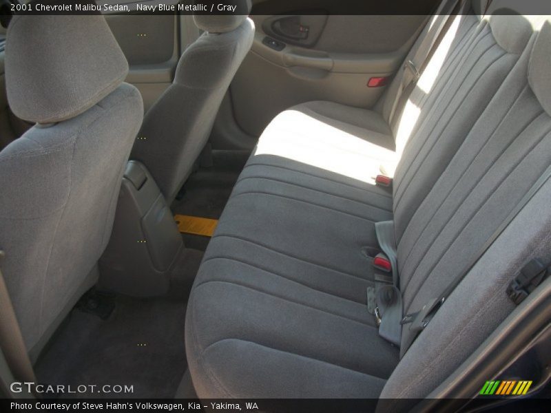 Navy Blue Metallic / Gray 2001 Chevrolet Malibu Sedan