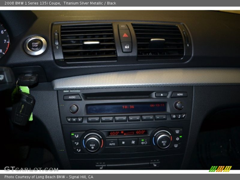Titanium Silver Metallic / Black 2008 BMW 1 Series 135i Coupe