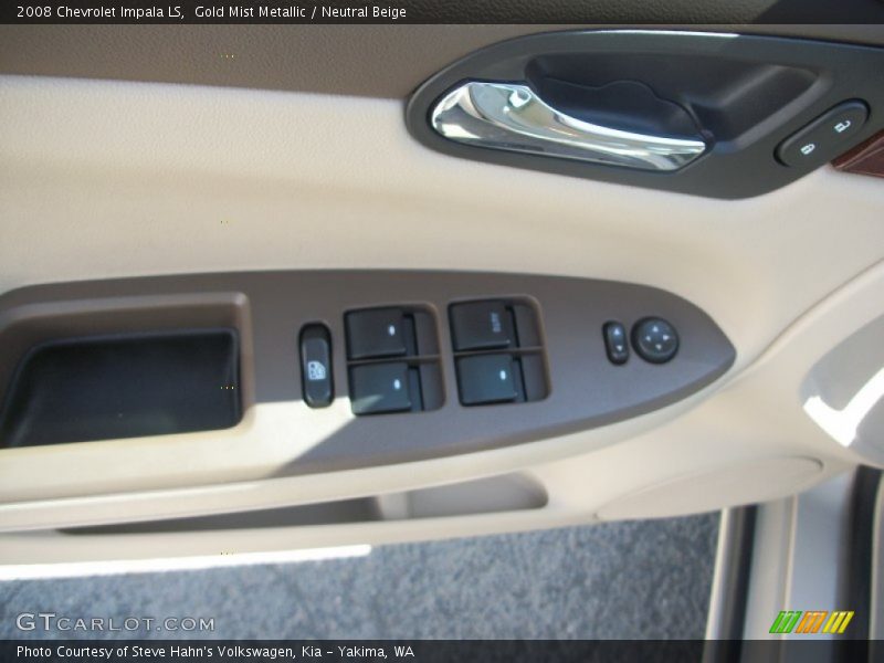Gold Mist Metallic / Neutral Beige 2008 Chevrolet Impala LS