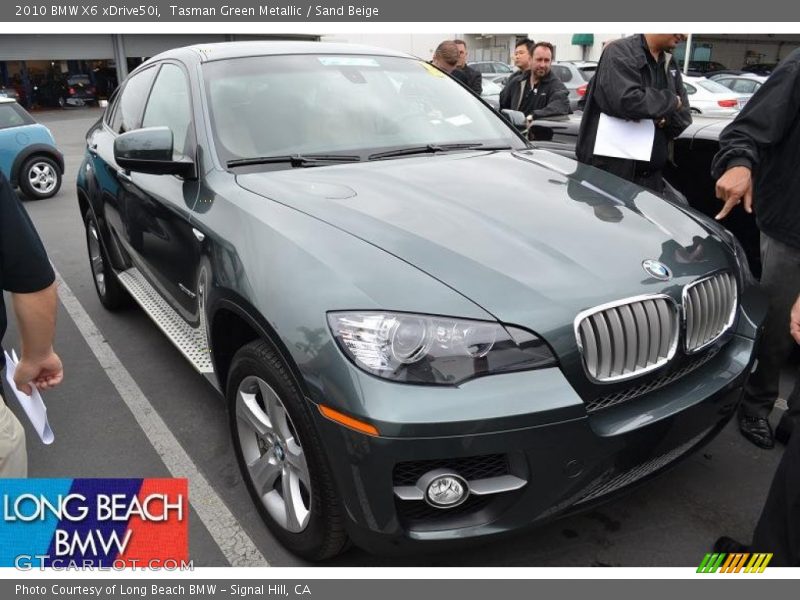 Tasman Green Metallic / Sand Beige 2010 BMW X6 xDrive50i