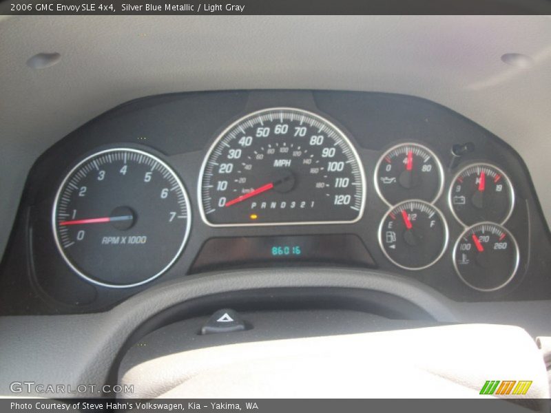 Silver Blue Metallic / Light Gray 2006 GMC Envoy SLE 4x4