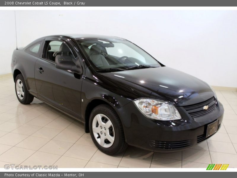 Black / Gray 2008 Chevrolet Cobalt LS Coupe