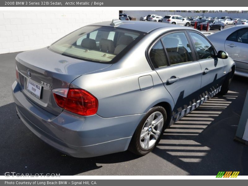 Arctic Metallic / Beige 2008 BMW 3 Series 328i Sedan
