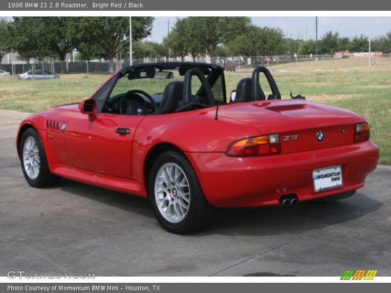 Bright Red / Black 1998 BMW Z3 2.8 Roadster