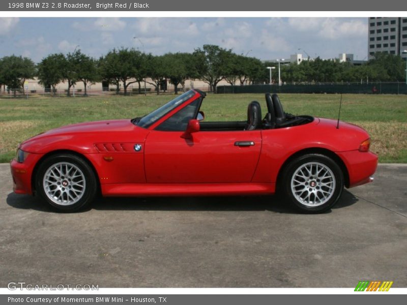 Bright Red / Black 1998 BMW Z3 2.8 Roadster