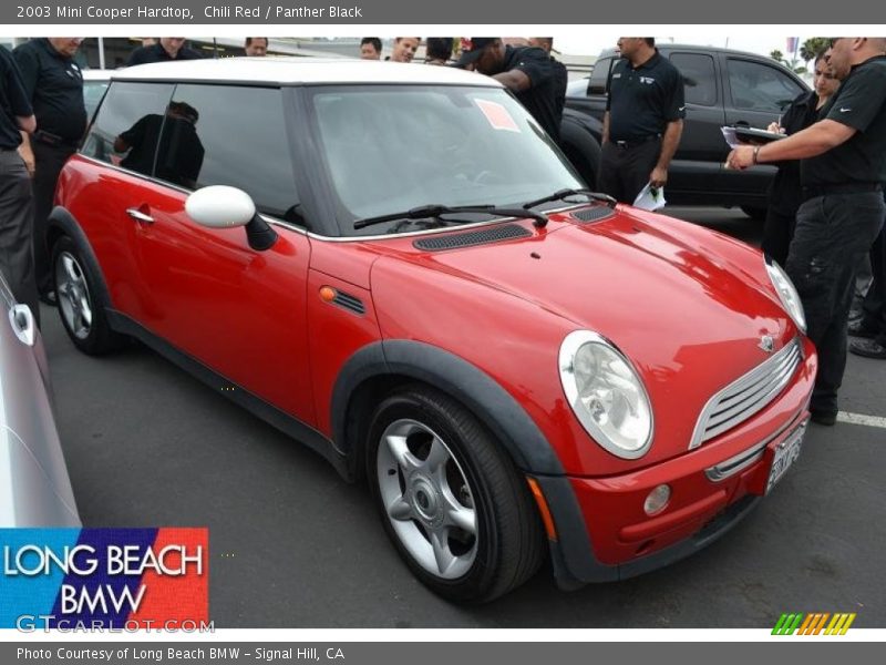 Chili Red / Panther Black 2003 Mini Cooper Hardtop