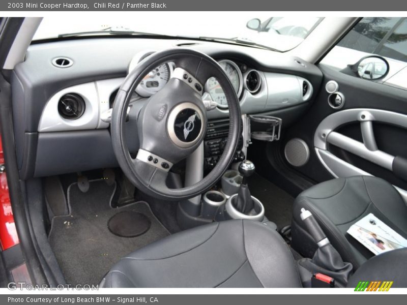 Chili Red / Panther Black 2003 Mini Cooper Hardtop