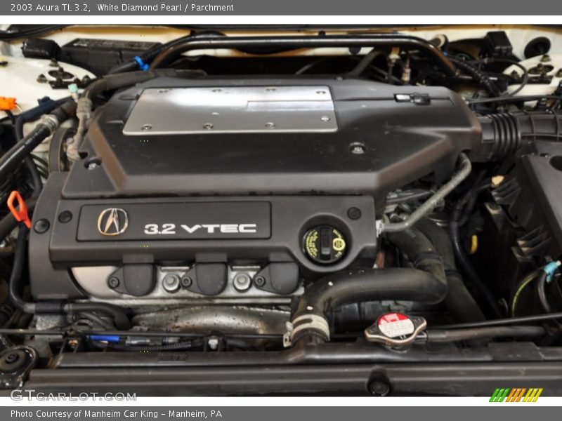 White Diamond Pearl / Parchment 2003 Acura TL 3.2