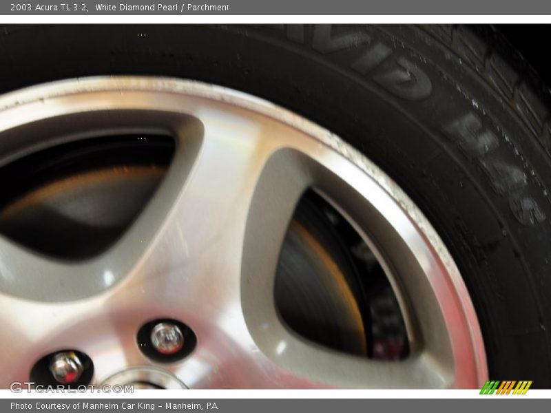 White Diamond Pearl / Parchment 2003 Acura TL 3.2