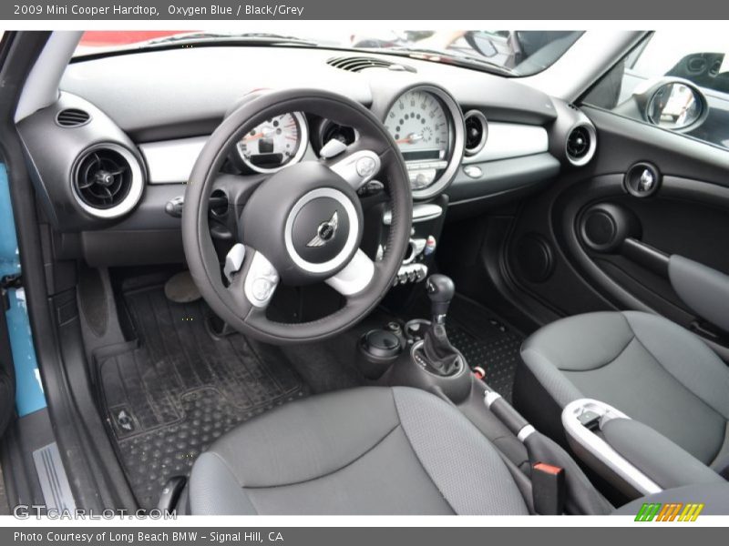 Oxygen Blue / Black/Grey 2009 Mini Cooper Hardtop
