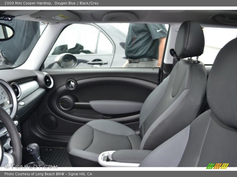 Oxygen Blue / Black/Grey 2009 Mini Cooper Hardtop