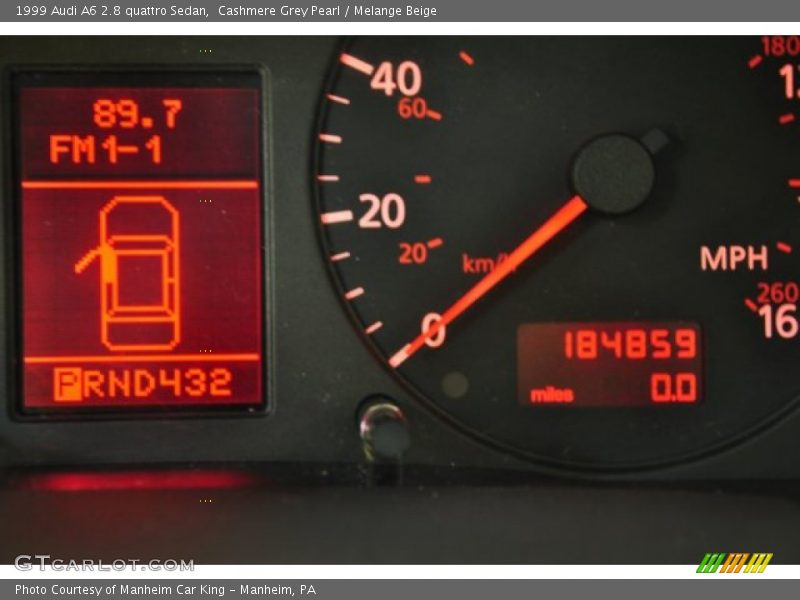 Cashmere Grey Pearl / Melange Beige 1999 Audi A6 2.8 quattro Sedan