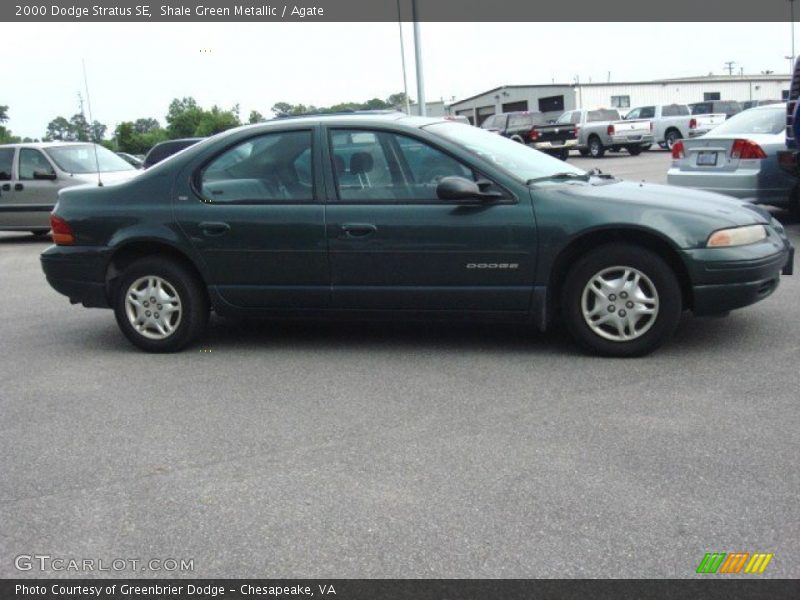 Shale Green Metallic / Agate 2000 Dodge Stratus SE