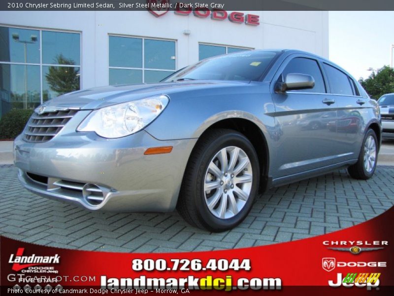 Silver Steel Metallic / Dark Slate Gray 2010 Chrysler Sebring Limited Sedan
