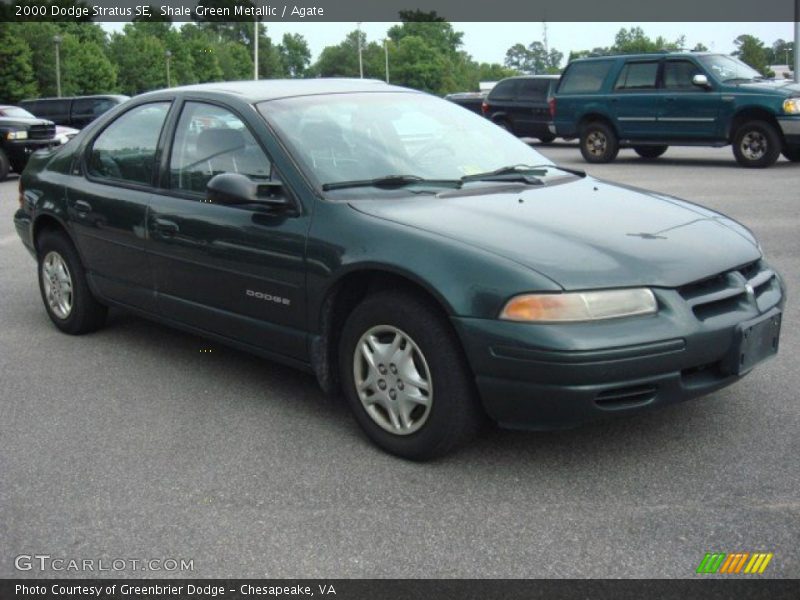 Shale Green Metallic / Agate 2000 Dodge Stratus SE