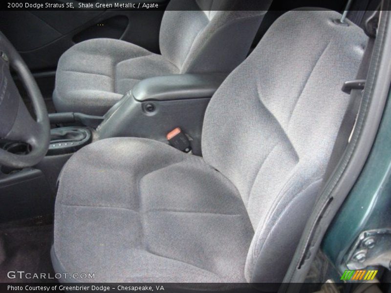Shale Green Metallic / Agate 2000 Dodge Stratus SE