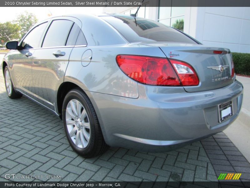 Silver Steel Metallic / Dark Slate Gray 2010 Chrysler Sebring Limited Sedan