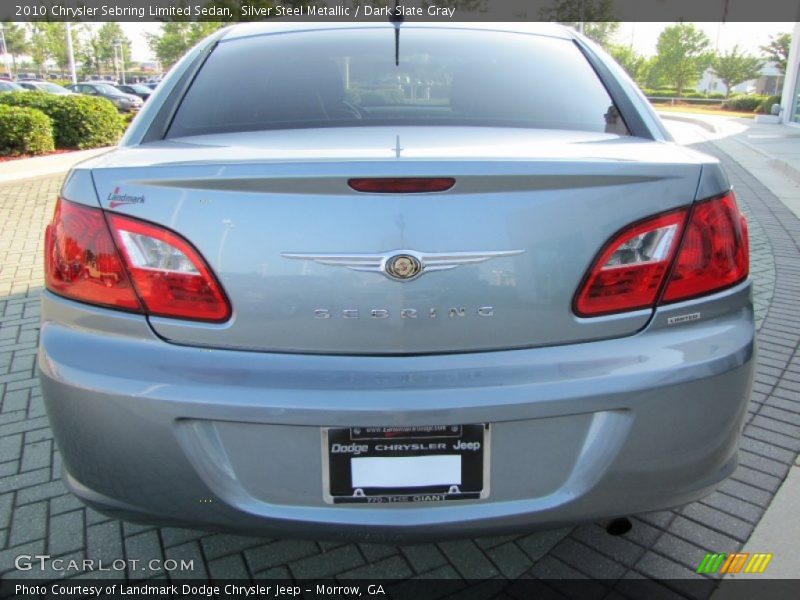 Silver Steel Metallic / Dark Slate Gray 2010 Chrysler Sebring Limited Sedan