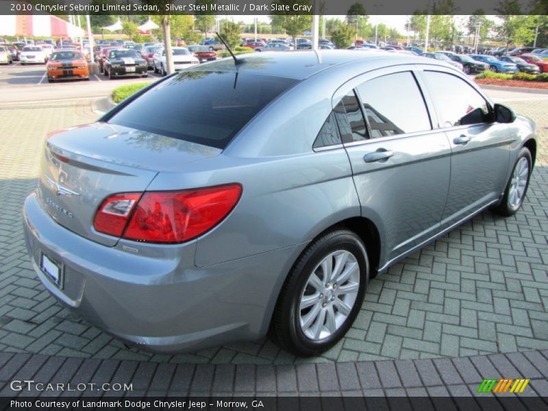 Silver Steel Metallic / Dark Slate Gray 2010 Chrysler Sebring Limited Sedan