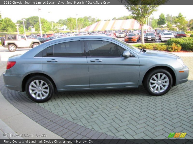 Silver Steel Metallic / Dark Slate Gray 2010 Chrysler Sebring Limited Sedan