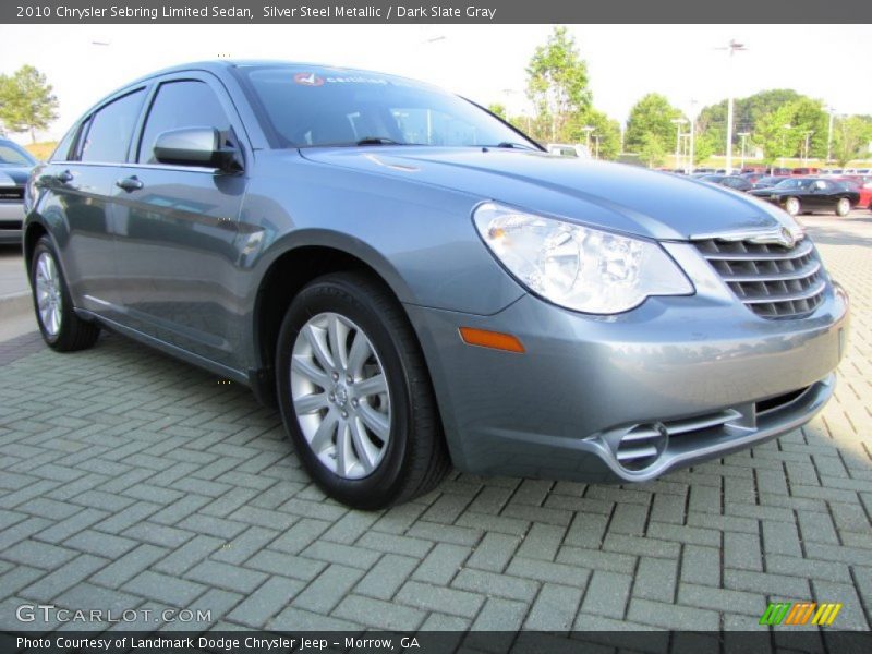 Silver Steel Metallic / Dark Slate Gray 2010 Chrysler Sebring Limited Sedan