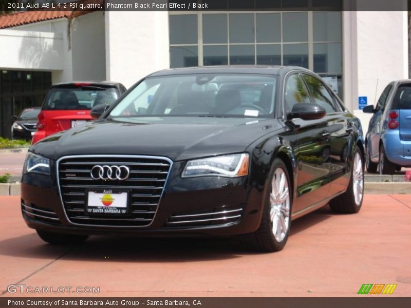 Phantom Black Pearl Effect / Black 2011 Audi A8 L 4.2 FSI quattro