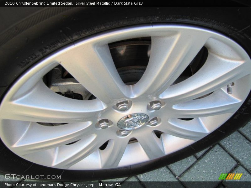 Silver Steel Metallic / Dark Slate Gray 2010 Chrysler Sebring Limited Sedan