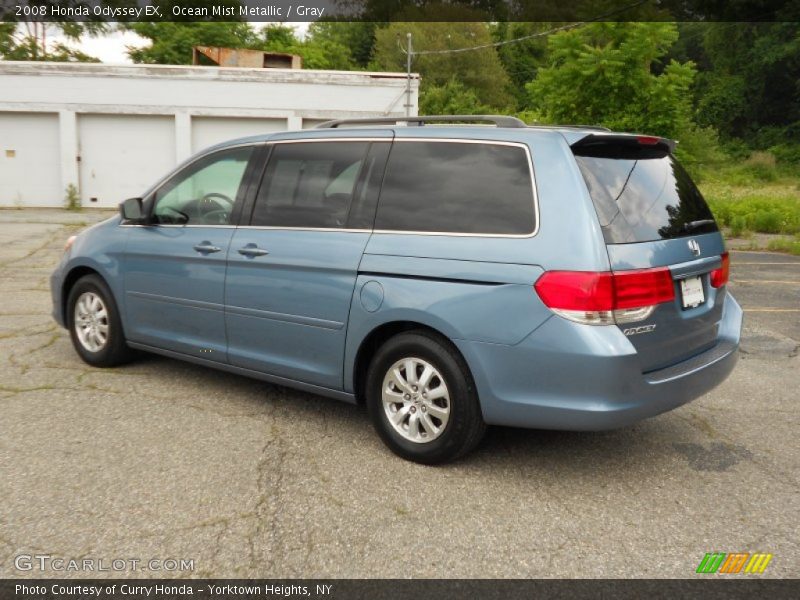 Ocean Mist Metallic / Gray 2008 Honda Odyssey EX
