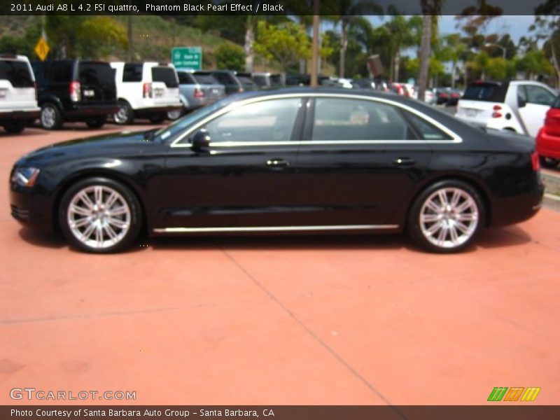 Phantom Black Pearl Effect / Black 2011 Audi A8 L 4.2 FSI quattro