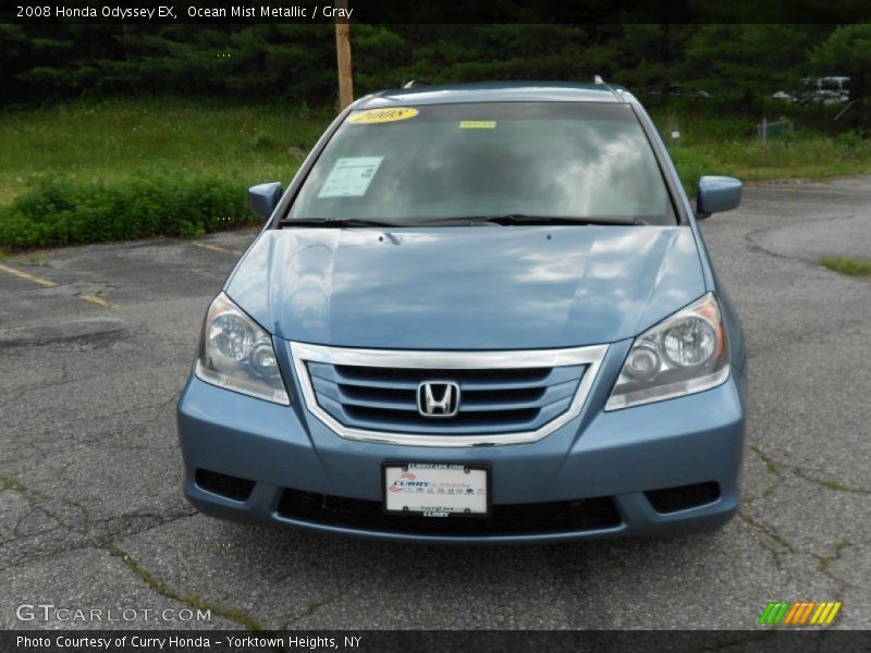 Ocean Mist Metallic / Gray 2008 Honda Odyssey EX