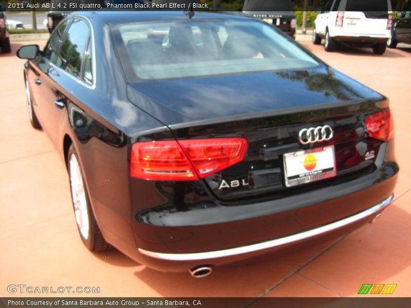 Phantom Black Pearl Effect / Black 2011 Audi A8 L 4.2 FSI quattro