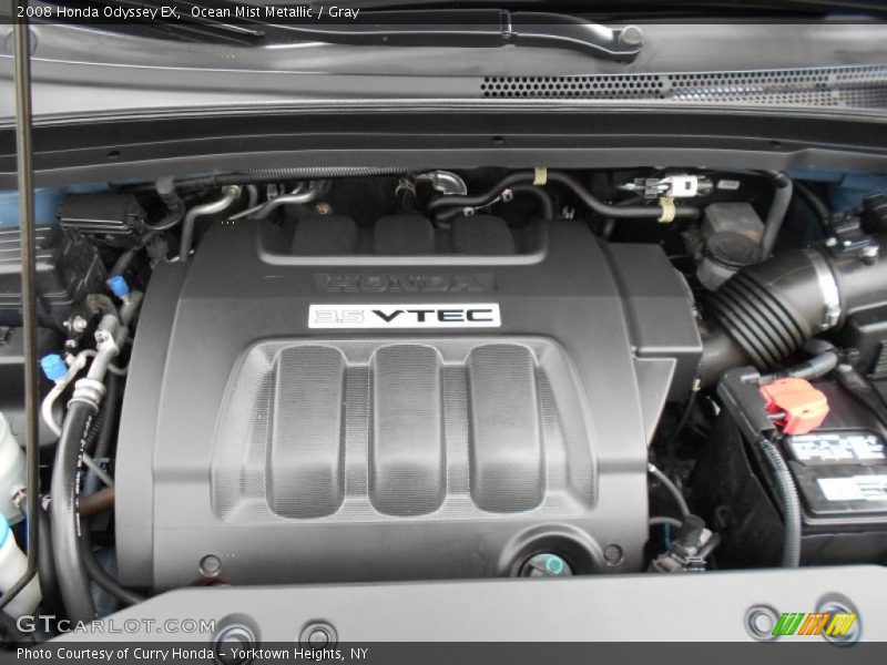 Ocean Mist Metallic / Gray 2008 Honda Odyssey EX