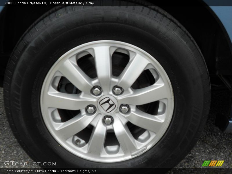 Ocean Mist Metallic / Gray 2008 Honda Odyssey EX