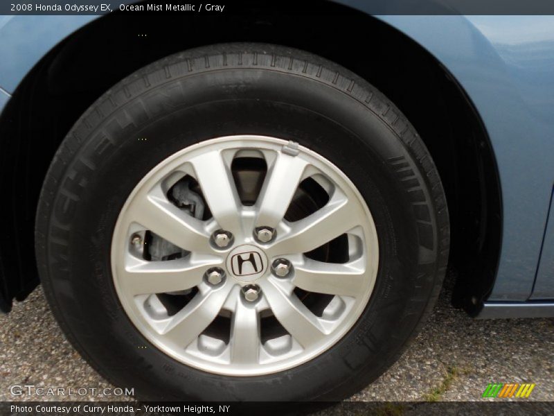 Ocean Mist Metallic / Gray 2008 Honda Odyssey EX