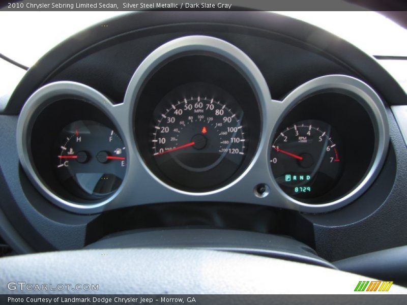 Silver Steel Metallic / Dark Slate Gray 2010 Chrysler Sebring Limited Sedan