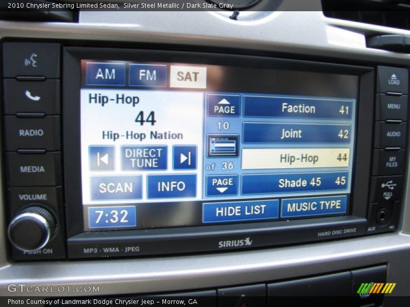 Silver Steel Metallic / Dark Slate Gray 2010 Chrysler Sebring Limited Sedan