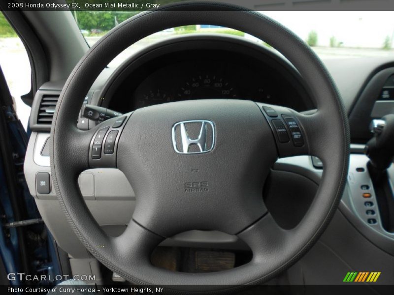 Ocean Mist Metallic / Gray 2008 Honda Odyssey EX