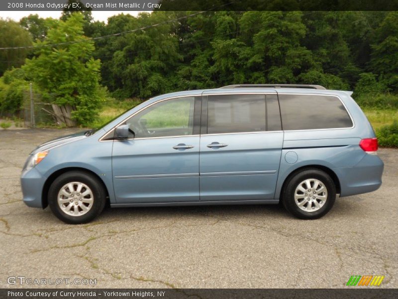Ocean Mist Metallic / Gray 2008 Honda Odyssey EX