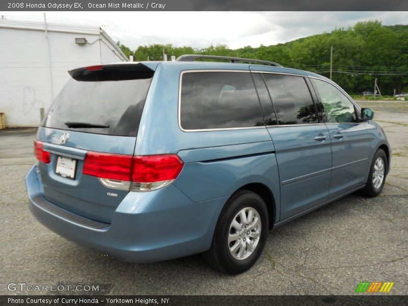 Ocean Mist Metallic / Gray 2008 Honda Odyssey EX