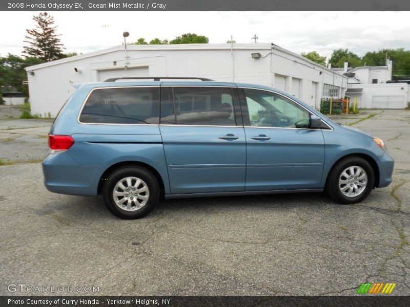 Ocean Mist Metallic / Gray 2008 Honda Odyssey EX