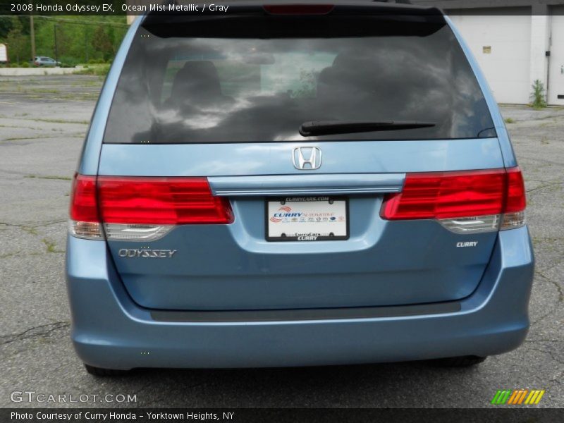Ocean Mist Metallic / Gray 2008 Honda Odyssey EX