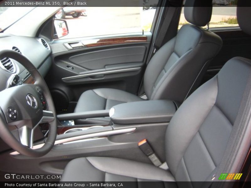 Black / Black 2011 Mercedes-Benz ML 350