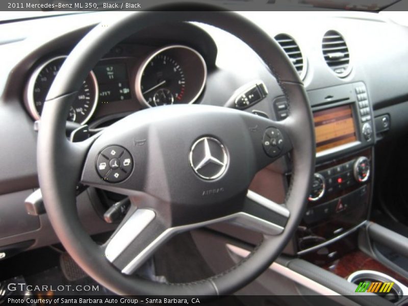 Black / Black 2011 Mercedes-Benz ML 350