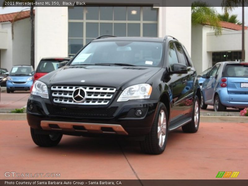 Black / Black 2011 Mercedes-Benz ML 350