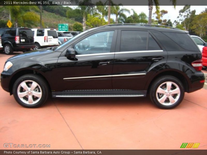 Black / Black 2011 Mercedes-Benz ML 350