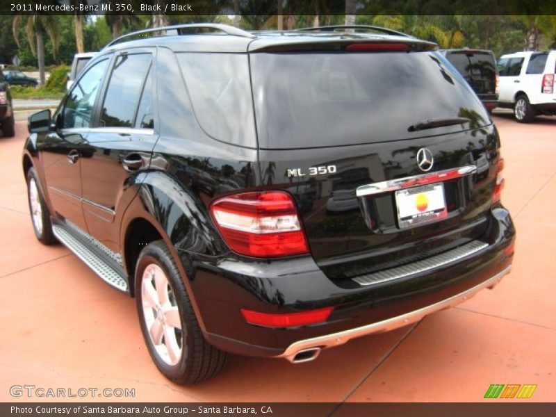 Black / Black 2011 Mercedes-Benz ML 350