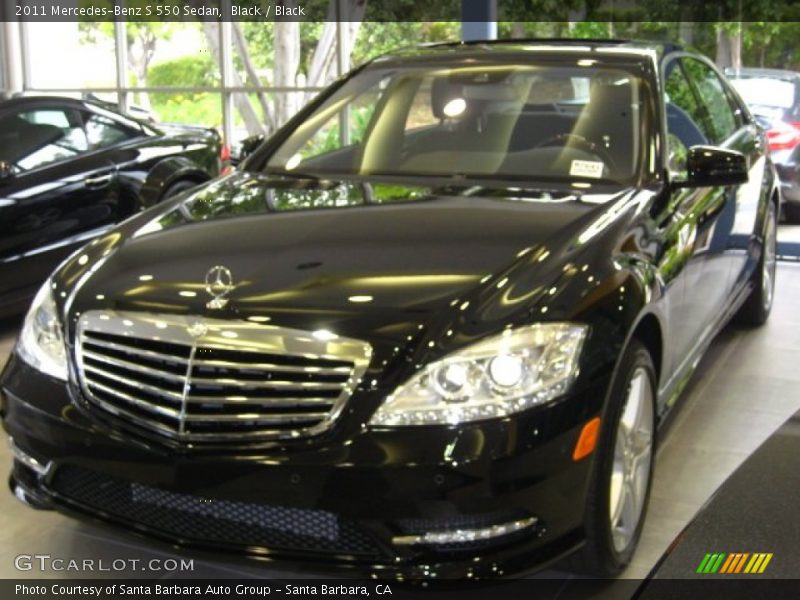 Black / Black 2011 Mercedes-Benz S 550 Sedan