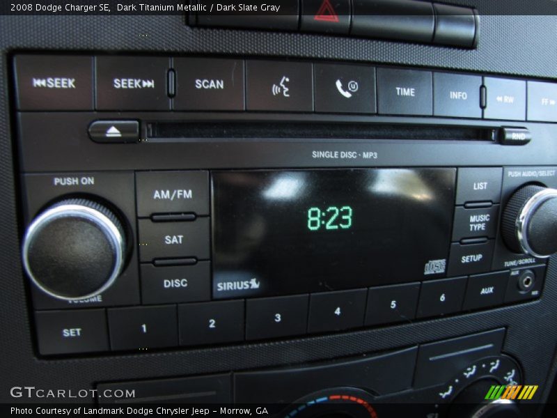 Dark Titanium Metallic / Dark Slate Gray 2008 Dodge Charger SE