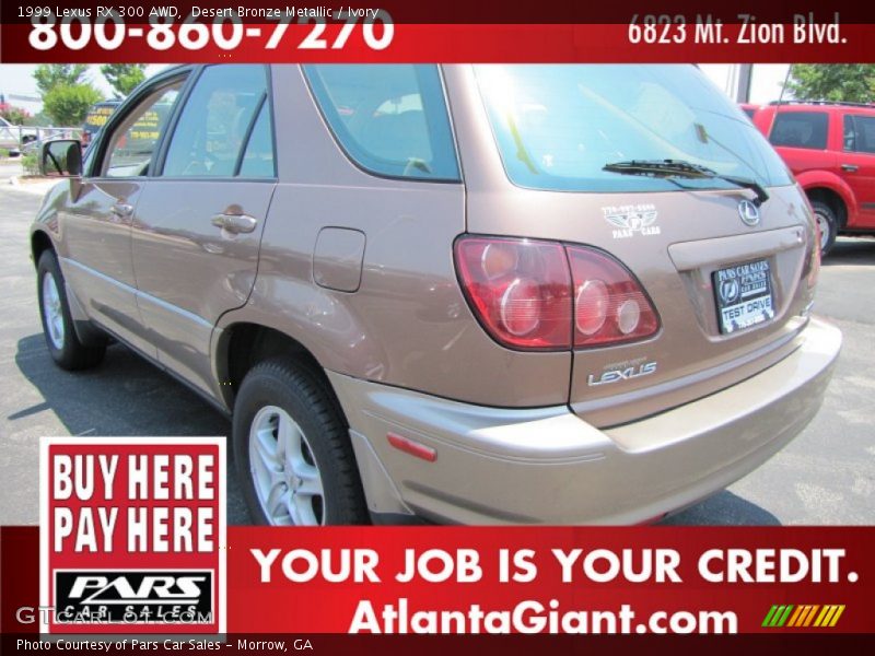 Desert Bronze Metallic / Ivory 1999 Lexus RX 300 AWD